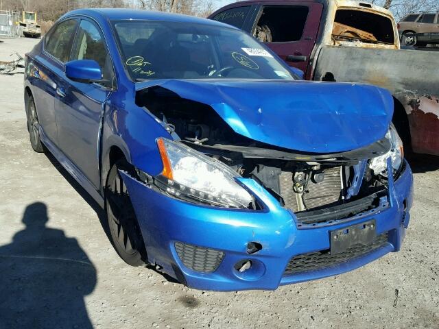 3N1AB7AP9DL607318 - 2013 NISSAN SENTRA S BLUE photo 1