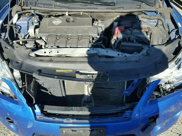 3N1AB7AP9DL607318 - 2013 NISSAN SENTRA S BLUE photo 7