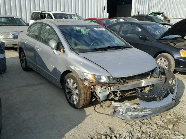 19XFA15879E012209 - 2009 HONDA CIVIC EX SILVER photo 1