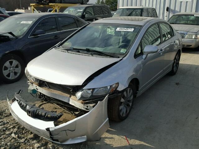 19XFA15879E012209 - 2009 HONDA CIVIC EX SILVER photo 2