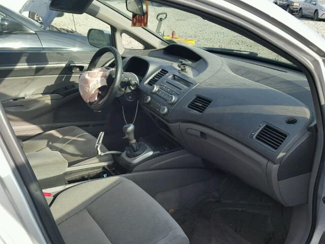 19XFA15879E012209 - 2009 HONDA CIVIC EX 银色 照片 5