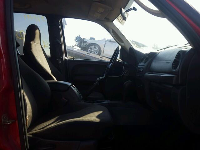 1J4GK48K34W323834 - 2004 JEEP LIBERTY SP RED photo 5