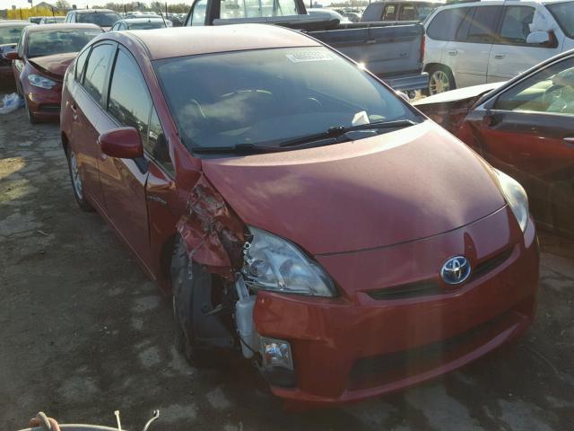 JTDKN3DU6A0245508 - 2010 TOYOTA PRIUS RED photo 1