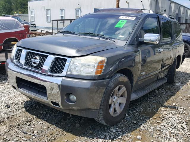 5N1AA08A86N738795 - 2006 NISSAN ARMADA SE GRAY photo 2