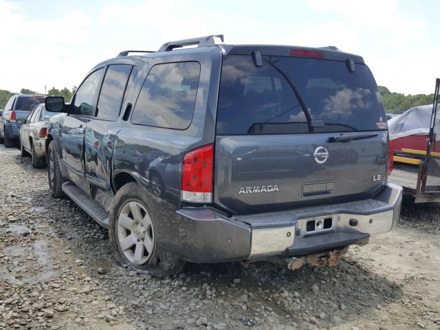 5N1AA08A86N738795 - 2006 NISSAN ARMADA SE GRAY photo 3