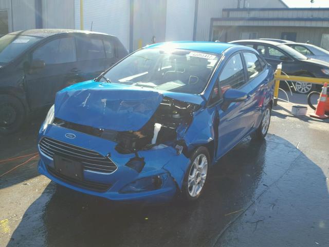 3FADP4BJXEM130954 - 2014 FORD FIESTA SE BLUE photo 2