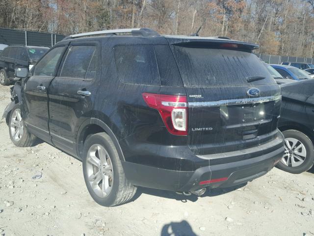 1FM5K8F80FGC06975 - 2015 FORD EXPLORER L BLACK photo 3