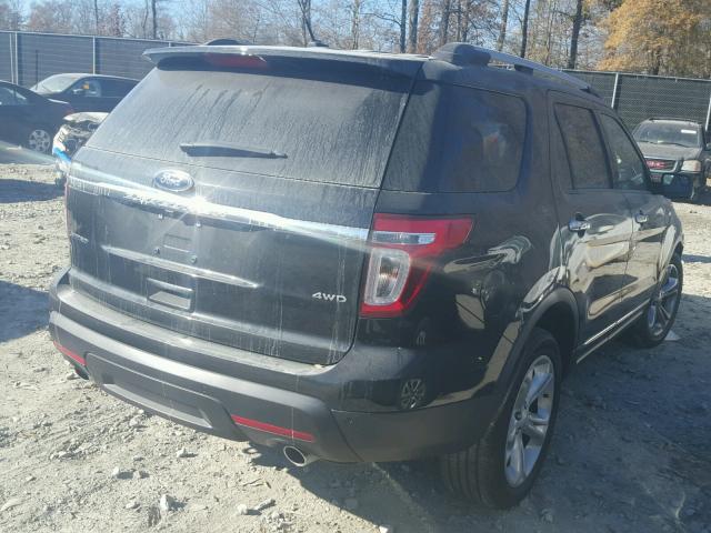 1FM5K8F80FGC06975 - 2015 FORD EXPLORER L BLACK photo 4