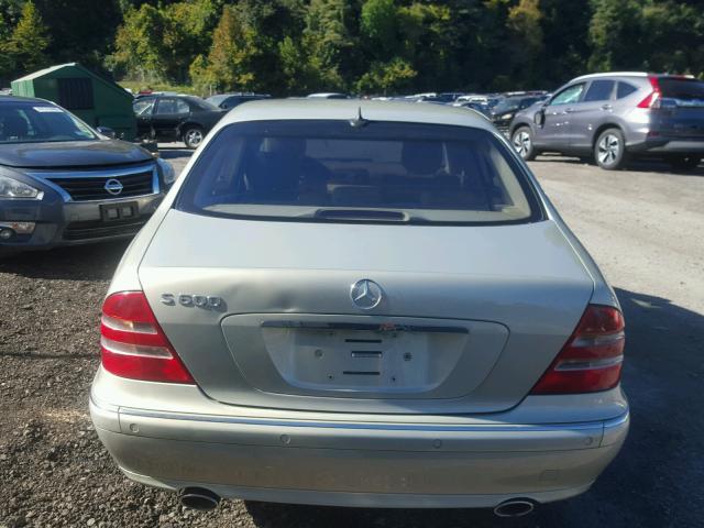 WDBNG78J72A231836 - 2002 MERCEDES-BENZ S 600 TAN photo 10