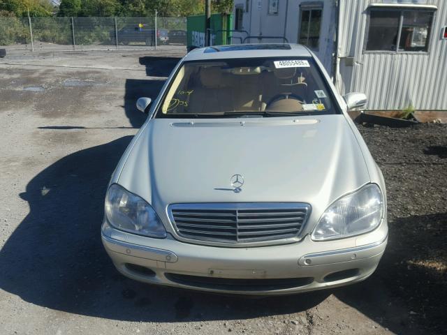 WDBNG78J72A231836 - 2002 MERCEDES-BENZ S 600 TAN photo 9