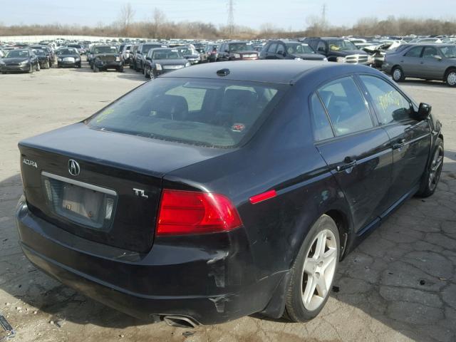 19UUA66225A016942 - 2005 ACURA TL BLACK photo 4