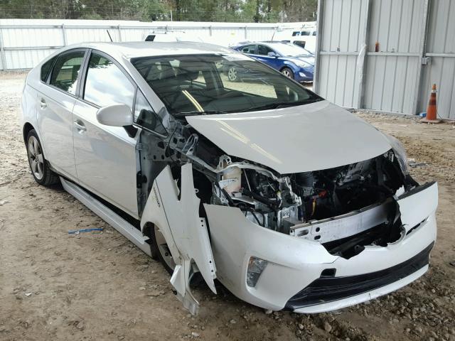 JTDKN3DU3D1670621 - 2013 TOYOTA PRIUS WHITE photo 1