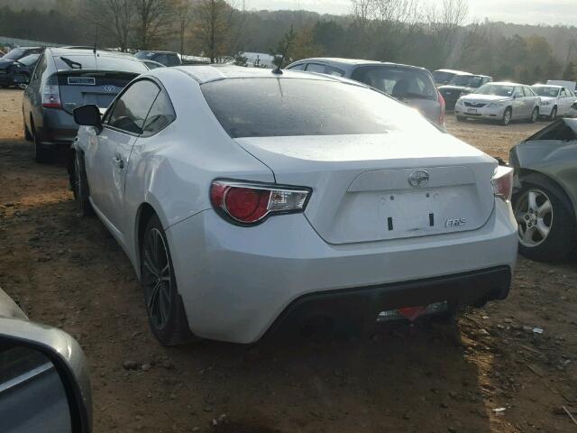JF1ZNAA19E9708391 - 2014 TOYOTA SCION FR-S თეთრი ფოტო 3