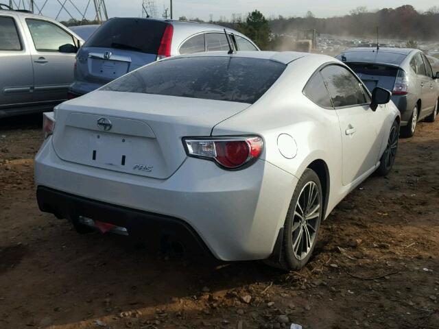 JF1ZNAA19E9708391 - 2014 TOYOTA SCION FR-S WHITE photo 4