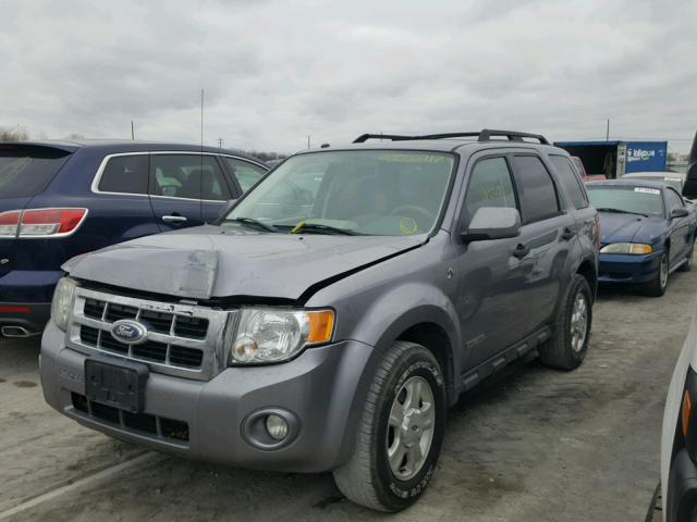 1FMCU59H68KA53059 - 2008 FORD ESCAPE HEV GRAY photo 2