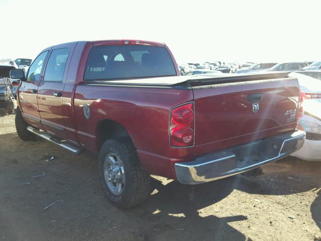 3D7KS19D77G752126 - 2007 DODGE RAM 1500 MAROON photo 3