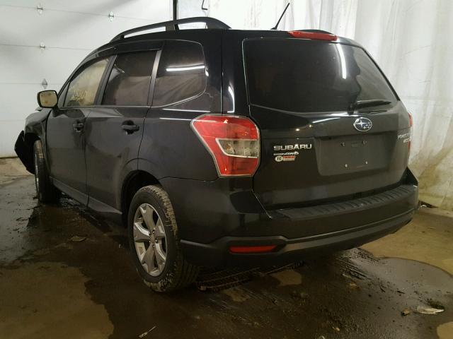 JF2SJADC2FH414733 - 2015 SUBARU FORESTER 2 BLACK photo 3