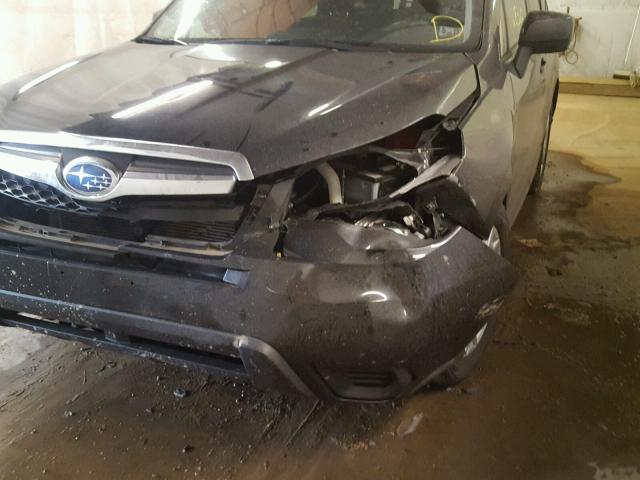 JF2SJADC2FH414733 - 2015 SUBARU FORESTER 2 BLACK photo 9