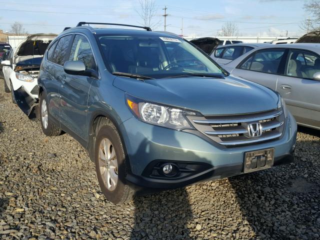 2HKRM4H7XCH632368 - 2012 HONDA CR-V EXL TEAL photo 1