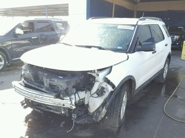 1FMHK7B87CGA60356 - 2012 FORD EXPLORER WHITE photo 2