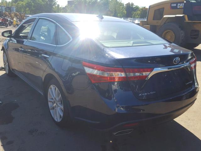 4T1BK1EB7DU067191 - 2013 TOYOTA AVALON BAS BLUE photo 3