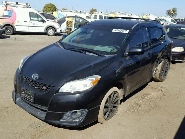 2T1KE40E19C010696 - 2009 TOYOTA COROLLA MA BLACK photo 2