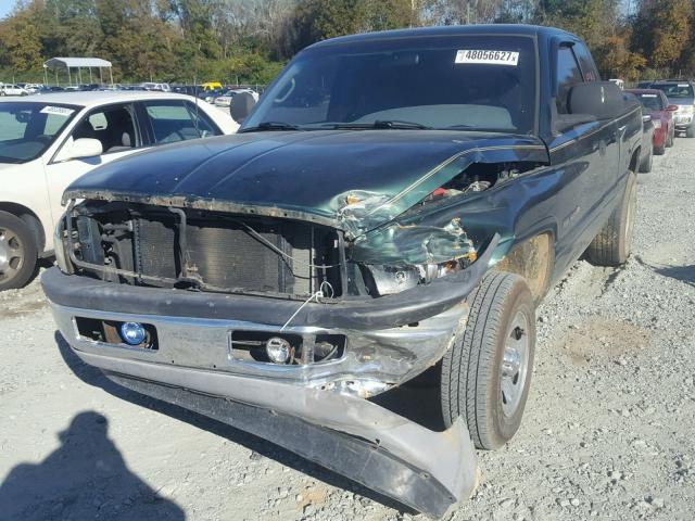 3B7HC13Y21G803147 - 2001 DODGE RAM 1500 GREEN photo 2