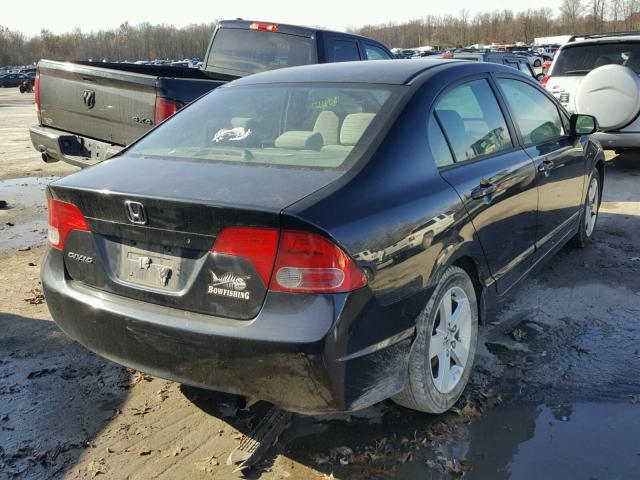 1HGFA16857L003450 - 2007 HONDA CIVIC EX BLACK photo 4