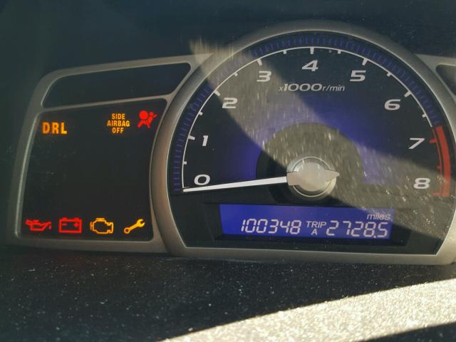 1HGFA16857L003450 - 2007 HONDA CIVIC EX 黑色 照片 8