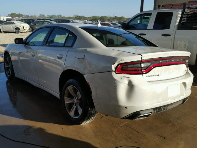 2C3CDXHG6GH339478 - 2016 DODGE CHARGER SX WHITE photo 3