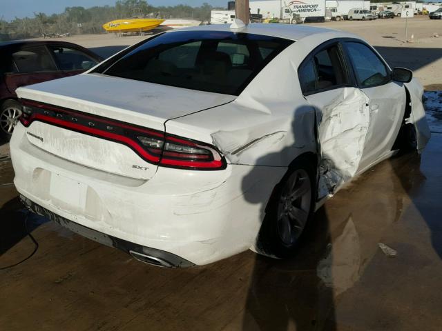 2C3CDXHG6GH339478 - 2016 DODGE CHARGER SX WHITE photo 4