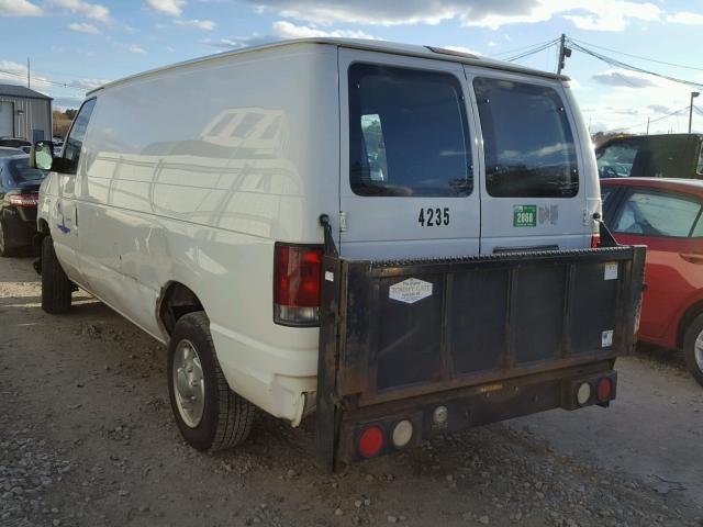 1FTNE1EW6ADA04235 - 2010 FORD ECONOLINE WHITE photo 3