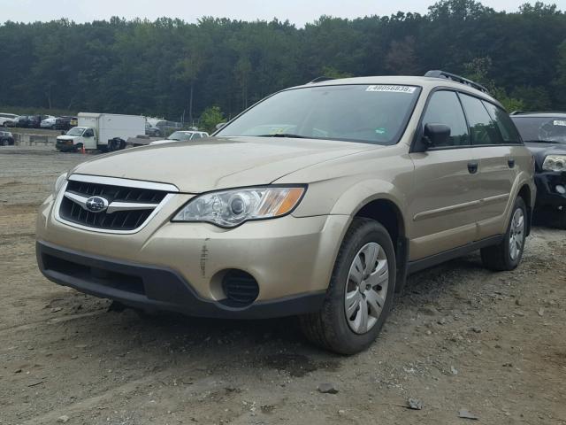 4S4BP60C886343452 - 2008 SUBARU OUTBACK TAN photo 2