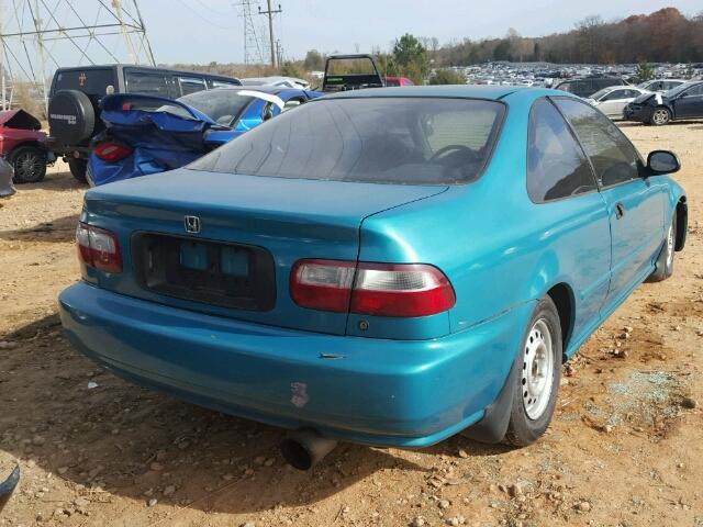 1HGEJ2227RL000135 - 1994 HONDA CIVIC DX GREEN photo 4