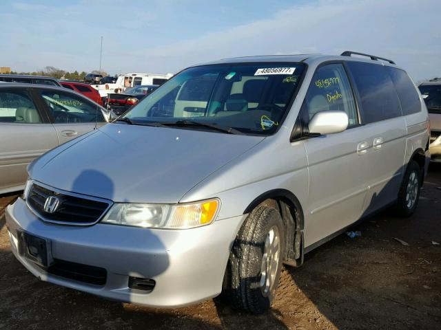 5FNRL18763B032432 - 2003 HONDA ODYSSEY EX SILVER photo 2