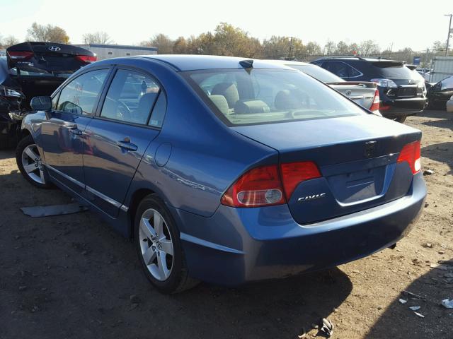 2HGFA16876H527341 - 2006 HONDA CIVIC EX 蓝色 照片 3