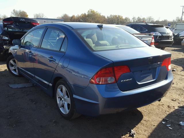 2HGFA16876H527341 - 2006 HONDA CIVIC EX BLUE photo 3