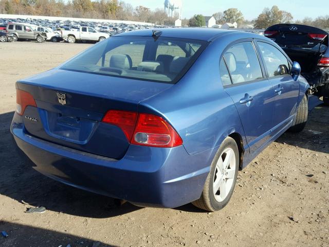 2HGFA16876H527341 - 2006 HONDA CIVIC EX BLUE photo 4