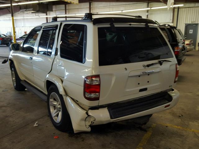 JN8DR09Y53W836103 - 2003 NISSAN PATHFINDER WHITE photo 3