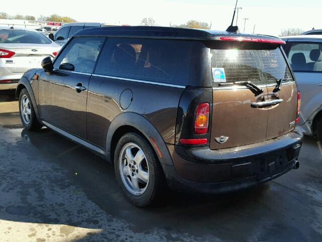 WMWML33559TX34210 - 2009 MINI COOPER CLU BROWN photo 3