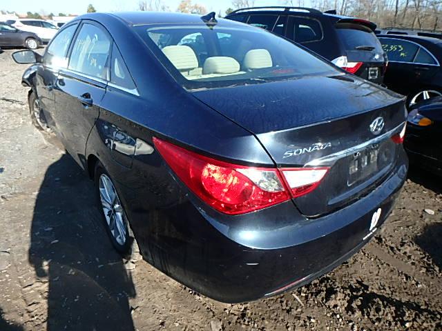 5NPEB4AC3CH492689 - 2012 HYUNDAI SONATA GLS CHARCOAL photo 3