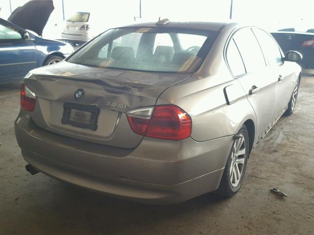 WBAVA37507NL12982 - 2007 BMW 328 I GRAY photo 4