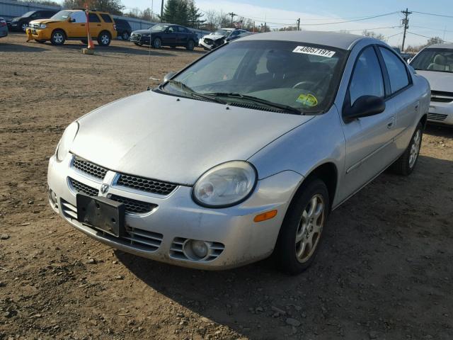 1B3ES56C64D512702 - 2004 DODGE NEON SXT SILVER photo 2