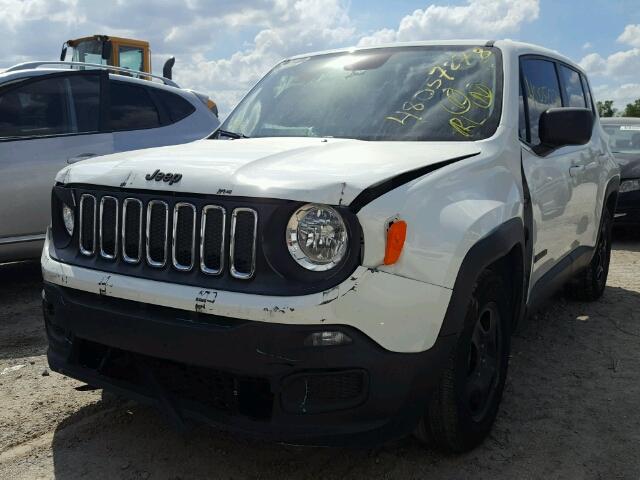 ZACCJAAT2GPC95762 - 2016 JEEP RENEGADE S WHITE photo 2