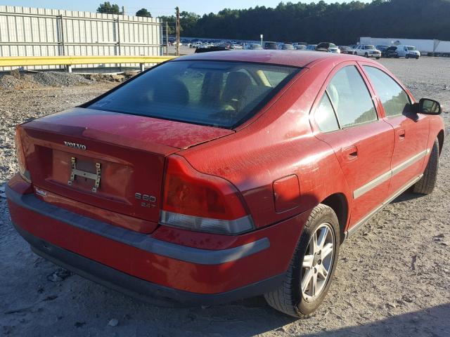 YV1RS58D712050206 - 2001 VOLVO S60 2.4T RED photo 4