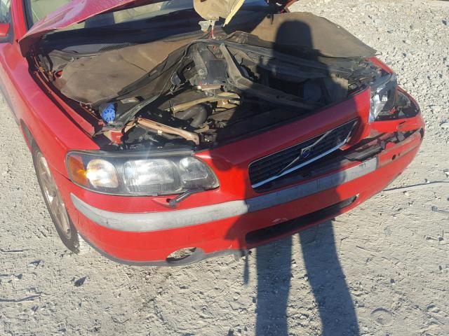 YV1RS58D712050206 - 2001 VOLVO S60 2.4T RED photo 9