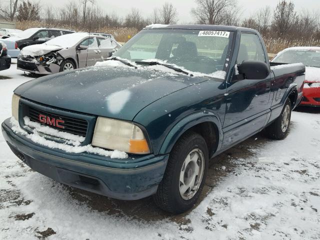 1GTCS1447WK522048 - 1998 GMC SONOMA GREEN photo 2