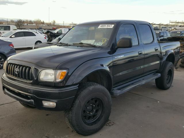 5TEHN72N03Z154816 - 2003 TOYOTA TACOMA DOU BLACK photo 2