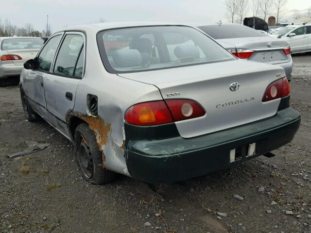 2T1BR12E21C843590 - 2001 TOYOTA COROLLA CE SILVER photo 3