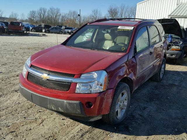 2CNDL73F766049192 - 2006 CHEVROLET EQUINOX LT RED photo 2